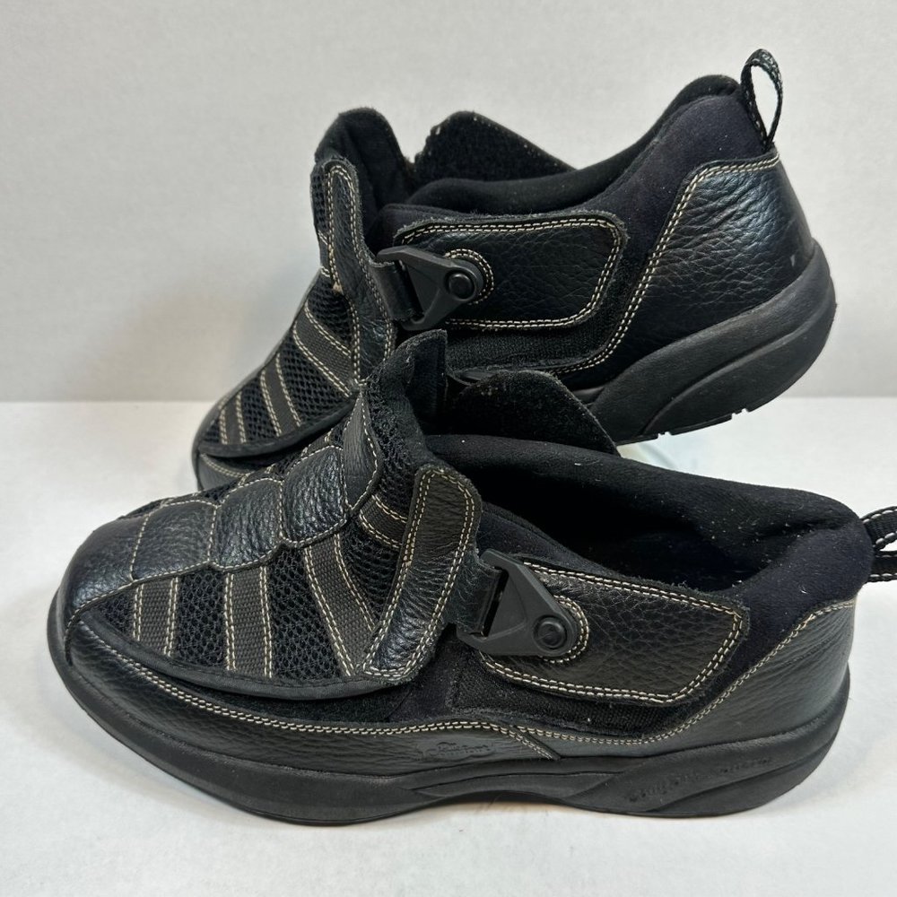 Dr Comfort Edward X Depth 10.5 W Black Leather 9610 Diabetic Velvet Lining